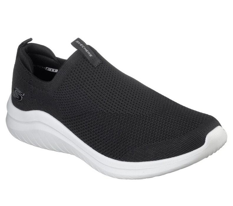 Skechers Ultra Flex 2.0 - Kwasi - Mens Slip On Shoes Black/White [AU-OZ9027]